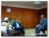 جانب من اللقاء مع د. أحمد الطيب رئيس جامعة الأزهر