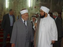 مع فضيلة الشيخ عبدالعظيم سلهب رئيس مجلس الأوقاف الإسلامية في القدس